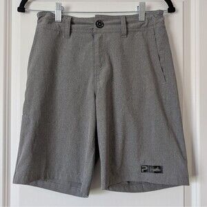 Pelagic Youth Deep Sea Grey Hybrid Shorts Water Activated Pattern Boys Size 27